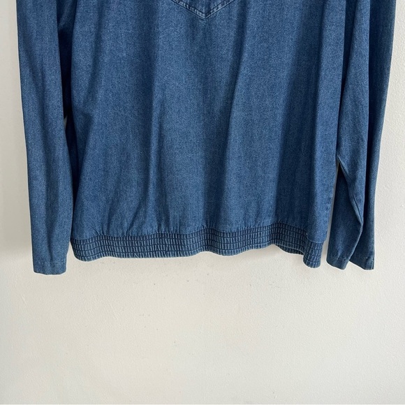 Vintage CITY GIRL SPORT Embroidered Denim Blazer  Womens Sz 16 Western Retro - Picture 12 of 12